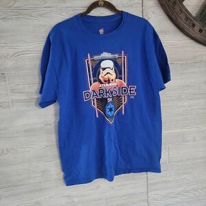 Star Wars Disney Run Darkside 5k Unisex SZ L 2016 The Inaugural
